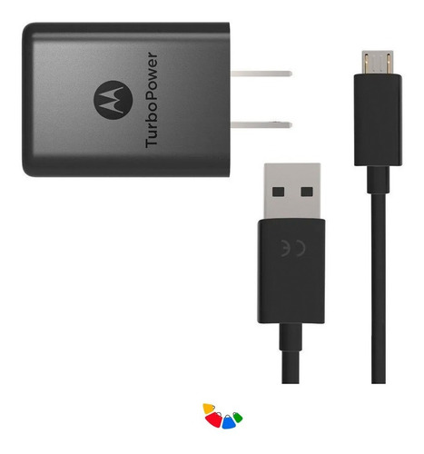 Cargador Motorola Original Turbo Power/carga Rapida+cableusb