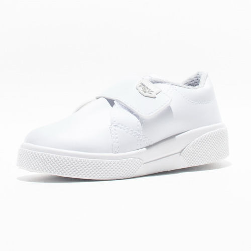 Zapatilla Escolar Blanca Abrojo Toy (21 Al 27) Art 1145b
