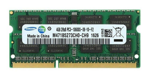 Memoria Ram Para Ordenador Portátil Samsung Pc3-10600s De 4 