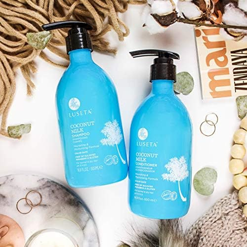 L Luseta: Shampoo E Condicionador Leite De Coco Para Cabelo