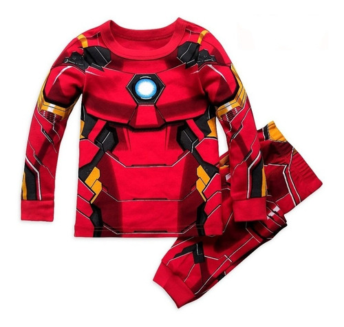 Pijama Para Niños Iron Man Original Disney