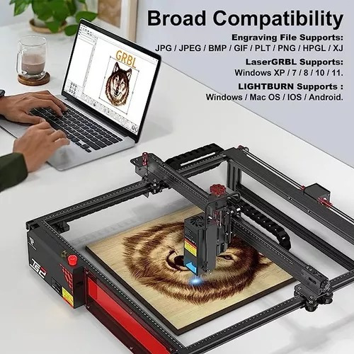 Juego Grabador Láser Y Rodillo Giratorio Twotrees Ts2 20w