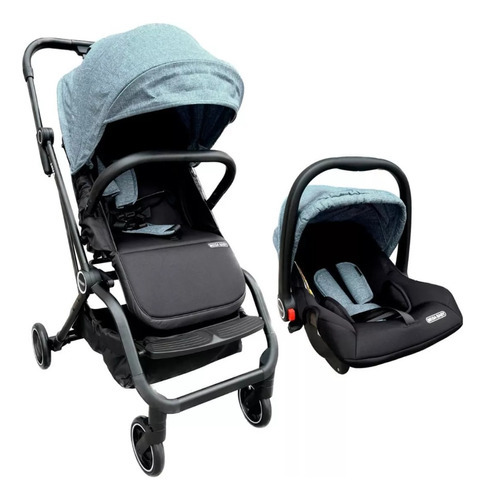 Coche Cuna Bebe 360º Mega Baby Rebatible Travel System Java Color Gris Color Del Chasis Negro