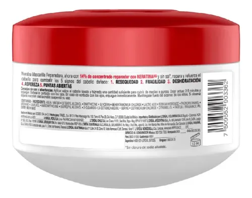Crema Tratamiento L'oréal Paris Elvive Reparación Total 5 35