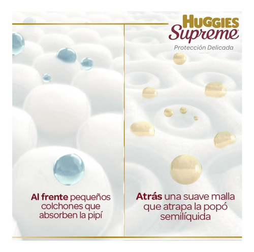 Caja Huggies Supreme Etapa 3 180 Pañales Bebé Lisos Unisex Mediano (m) Sin Género