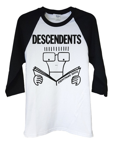 Polera Raglan 3/4 Descendents Everything Su Punk Abominatron