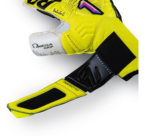 Imagen 4 de 6 de Guantes De Portero Rinat Egotiko Stellar Alpha Amarillo Niño