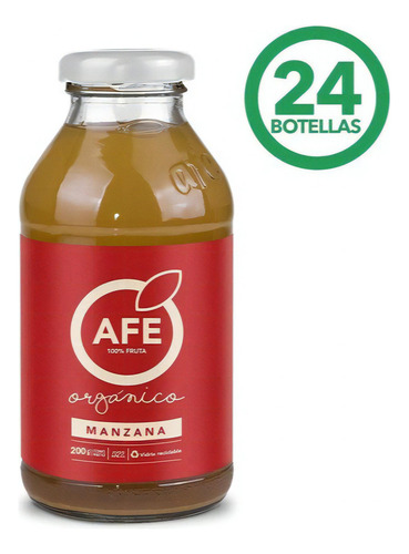 Jugo Afe Manzana Orgánica 24x300 Cc