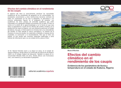 Libro: Efectos Del Cambio Climático En El Rendimiento De Los