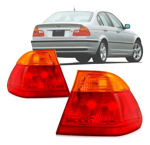 Lanterna Bmw S3 98 99 2000 2001 Ambar Vermelho