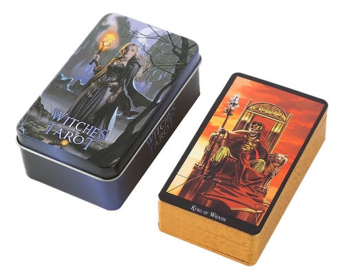 Libro Tarot De Las Brujas Deluxe Metalico Witches + Ebook