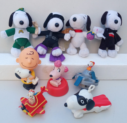 Snoopy Juguetes Mcdonald's Peanuts Ufs Lote X 9 Usad