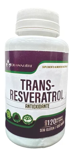 Trans Resveratrol Antioxidante Deosnutre 120 Caps Sabor Sin Sabor