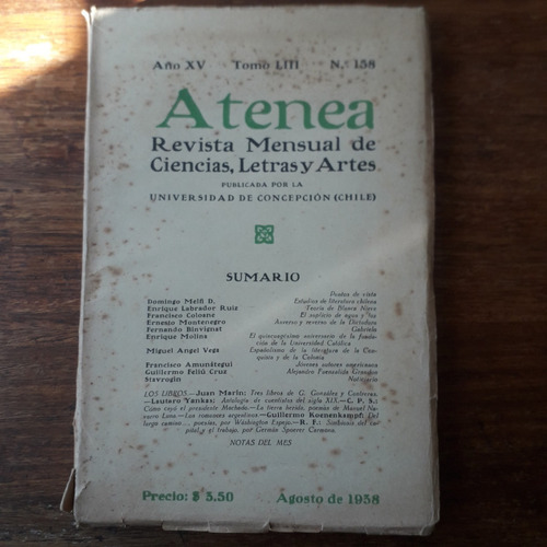 Revista Atenea N° 158, 1938
