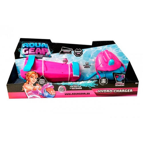 Imagen 1 de 4 de Aqua Gear Hydro Charger Girl Lanza Agua Imag002b