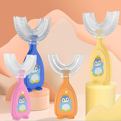 Cepillo De Dientes Suave Manual En Forma De U Para Niños W (