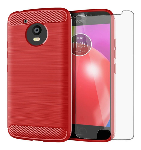 Funda Para Motorola Moto E4 Txwls Us Rojo