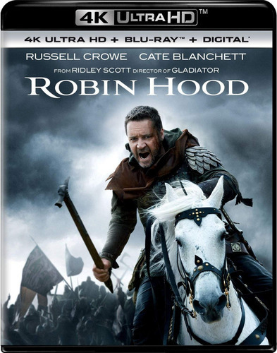 Blu Ray 4K Ultra HD Robin Hood, con luz, doblado/pierna Sellado
