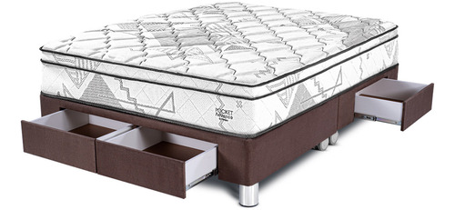 Cama Paraíso Con Cajones Pocket Advance | King