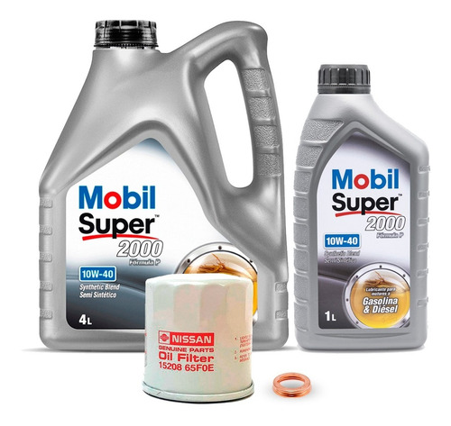 Kit Filtro Aceite + Golilla + 5lt Aceite 10w40 Nissan Juke