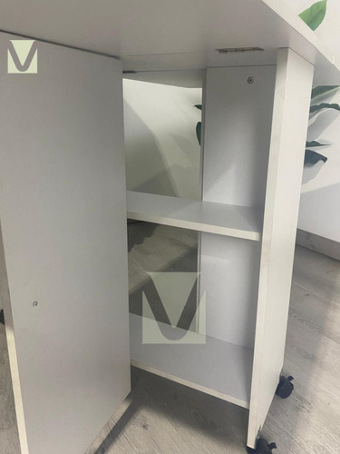 Mesa De Comedor Plegable Extendible Blanca 140x60cm