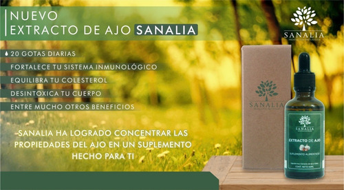 Imagen 6 de 6 de Extracto De Ajo Sanalia, No Más Gripes 2pzas