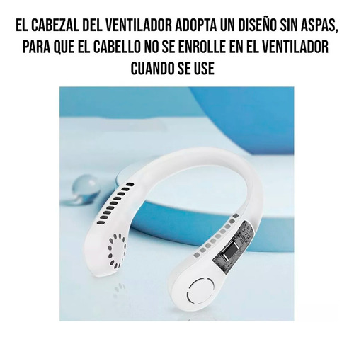 Ventilador De Cuello Portatil Sin Aspas Manos Libres Usb