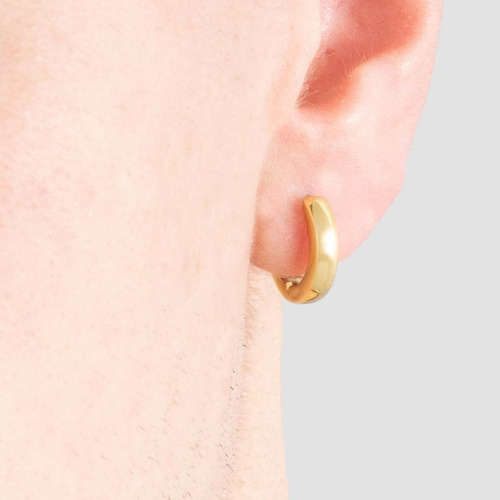 Aretes Arracadas Lotus Style Hombre Dorado