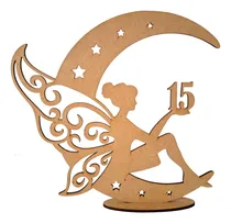 Comprar 15 Centro De Mesa 20cm Hada Luna N 15 Años Fibrofácil Mdf