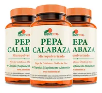 Comprar Pepa De Calabaza + Zinc Fv 180 Capsulas 3 Frascos. Prostata Sabor Natural \u002F 3x60 Capsulas