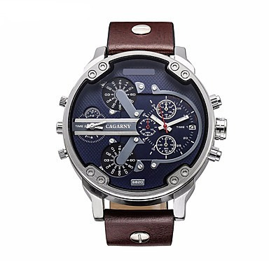 Relógio Pulseira De Couro Militar
