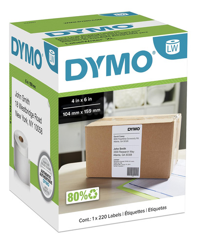 Dymo Lw Etiqueta Envio Extra S Para Impresora Labelwriter 4