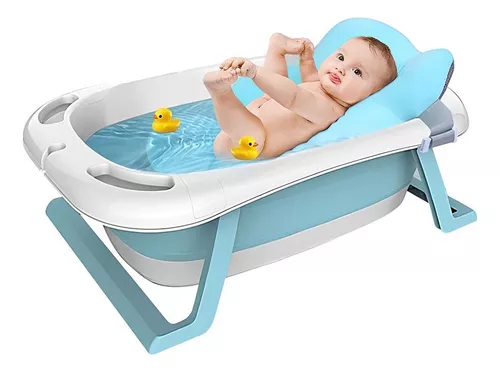 Bañera Plegable Bebe Tapon Soporte para duchador Patas antideslizables  control temperatura