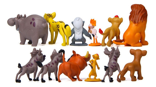 Bonecos De Ação Do Rei Leão Da Guarda Leão, 12 Peças