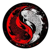 Comprar #949 - Cuadro Decorativo Retro Yin Yang Koi Peces Japón Pez 