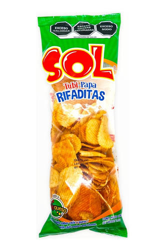 Papa Sol Rifadita 40 Pz 100g