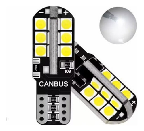  Luces Led T10 Cola De Pescado 12v Canbus Kit 2