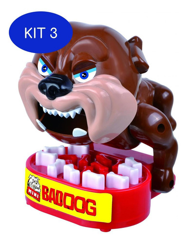 Kit 3 Jogo Mini Bad Dog - Polibrinq Pb501