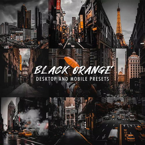 Black Orange Presets Para Fotos - Pc E Celular