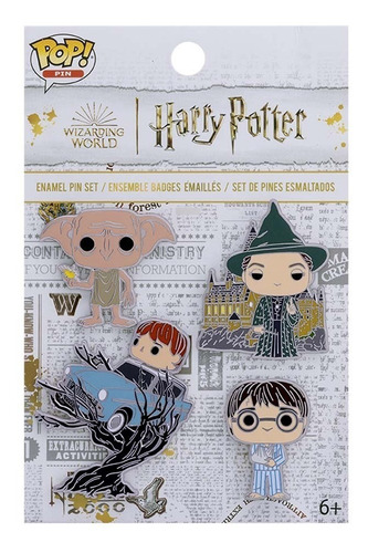 Funko Pop! Pin Harry Potter - Set De Pines 4 Pack
