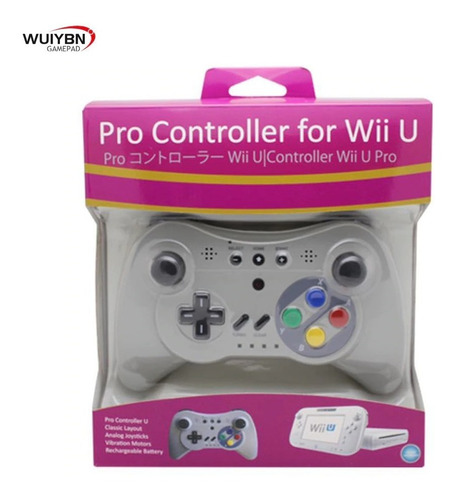 Imagen 3 de 3 de Control Wii U Pro Retro Snes Inalambrico