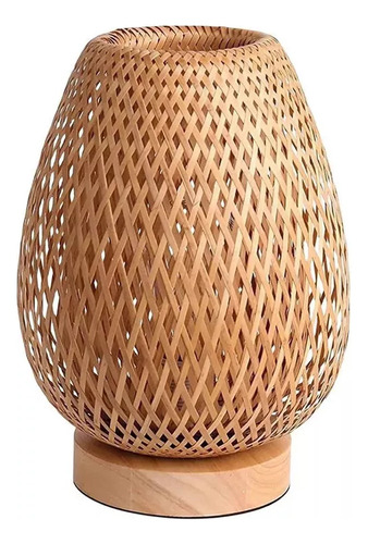 1 Lámpara De Bambú: Lámpara De Parte Central