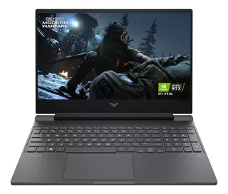 Laptop gamer HP Victus 15-fb1013dx gris 15.6", AMD Ryzen 5 7535HS 16GB de RAM 512GB SSD, NVIDIA GeForce RTX 2050 144 Hz 1920x1080px Windows 11 Home