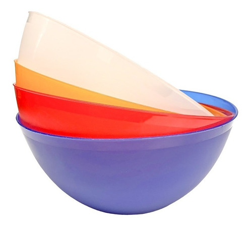 Bowl Bol Batir Plastico Batidor Ensaladera Grande Color 28cm