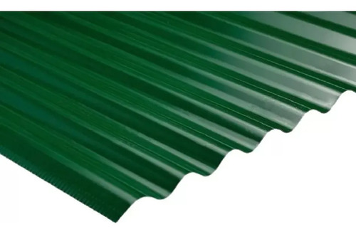 Chapa Color Negro Acanalada C-25 (0,5 Mm) X 2,50 Metros Verde