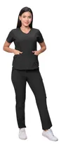 Comprar Uniformes Médicos Tela Nova Semistrech Negro