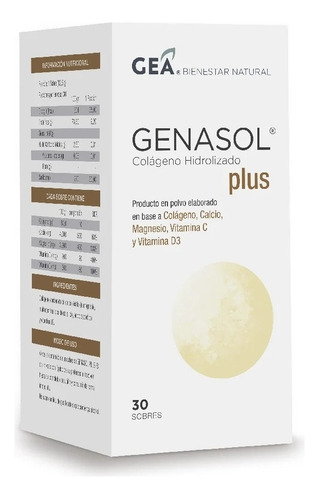 Gea Genasol Plus 30 Sobres Colágeno Hidrolizado 10gr