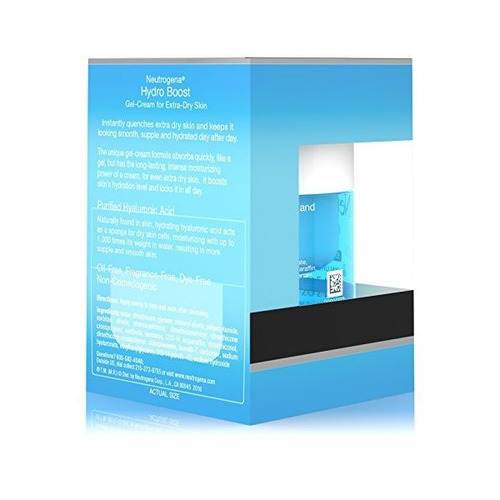 Neutrogena Hydro-boost Gel Crema, Extra-dry Skin, 1,7 Onzas
