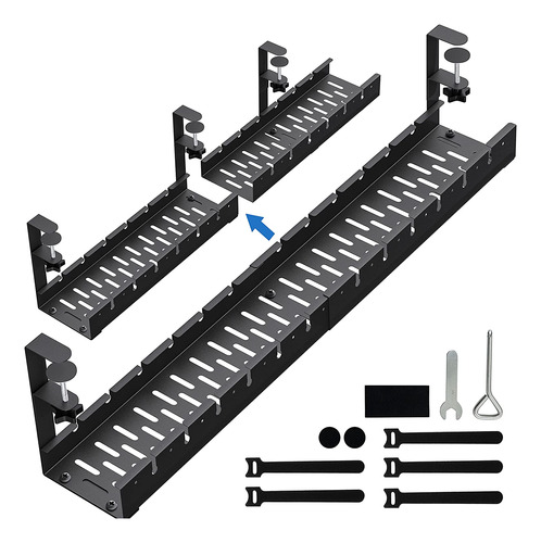 Gestión De Cables Extensible Debajo Del Escritorio Sin...