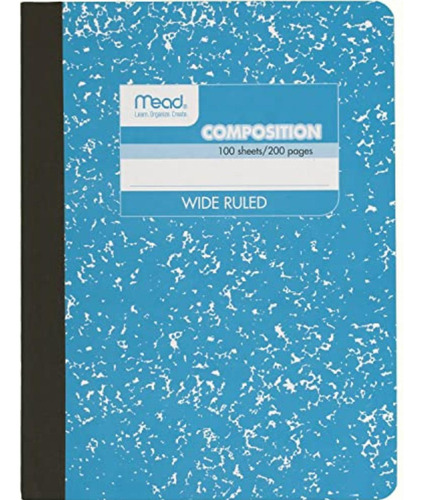 Mead Composition Book/notebook, Wide Ruled Paper, 100